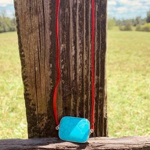 Faux turquoise necklace/bracelet